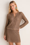 Mocha Crochet Lucy Cardigan