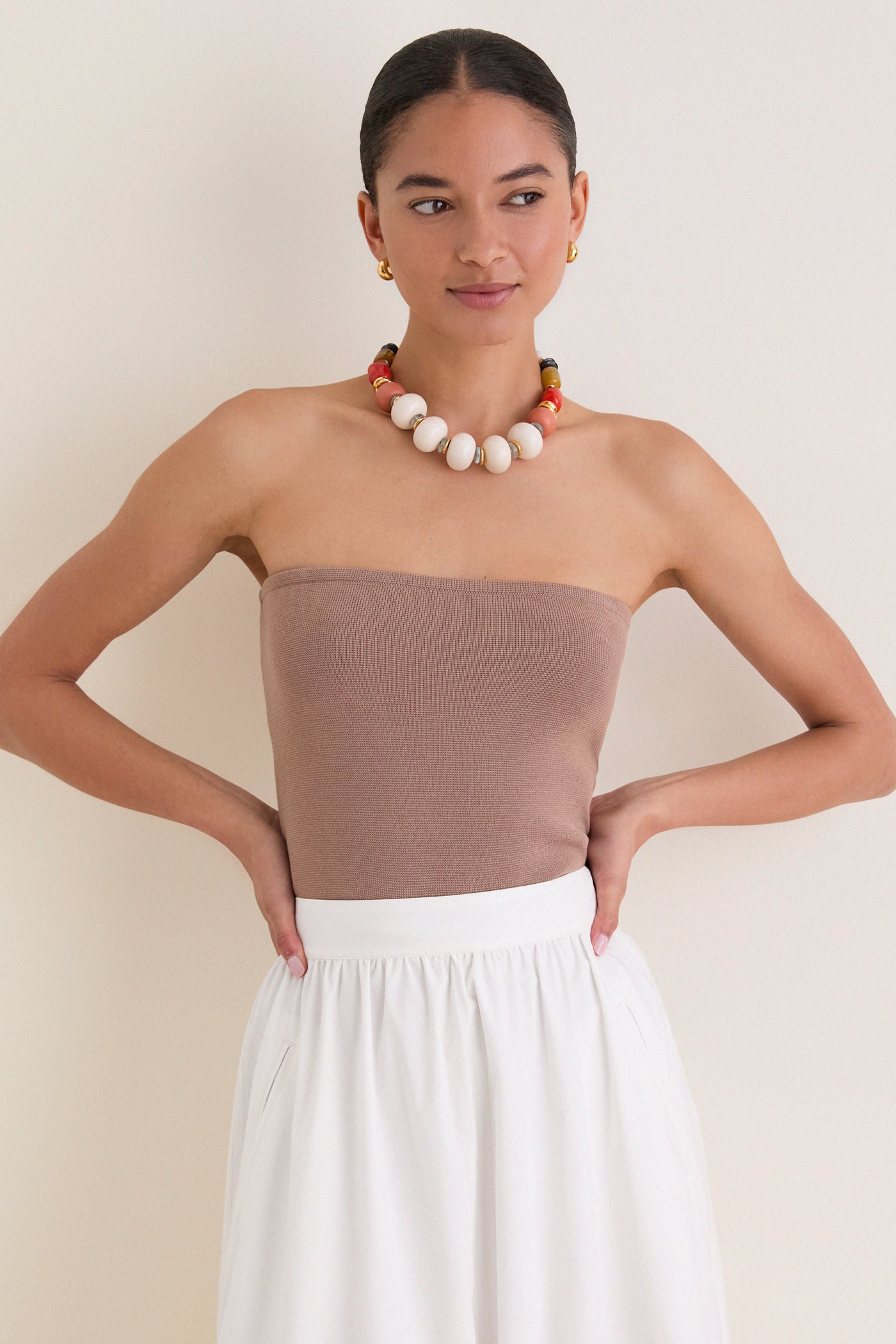 Truffle Stretch Ilena Top
