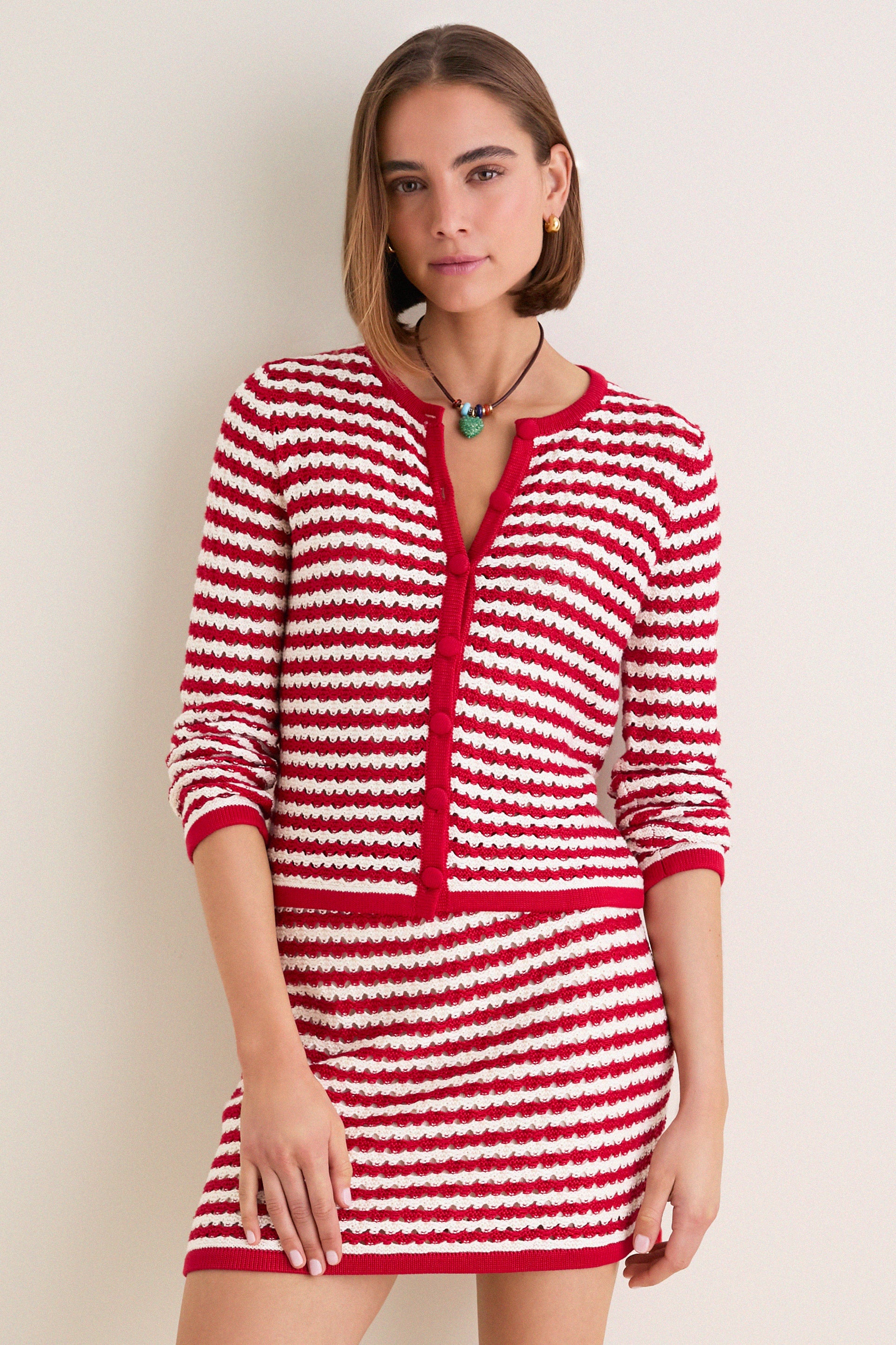 Avenue Stripe Knit Martha Cardigan | Tuckernuck