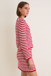 Avenue Stripe Knit Martha Cardigan