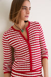 Avenue Stripe Knit Martha Cardigan