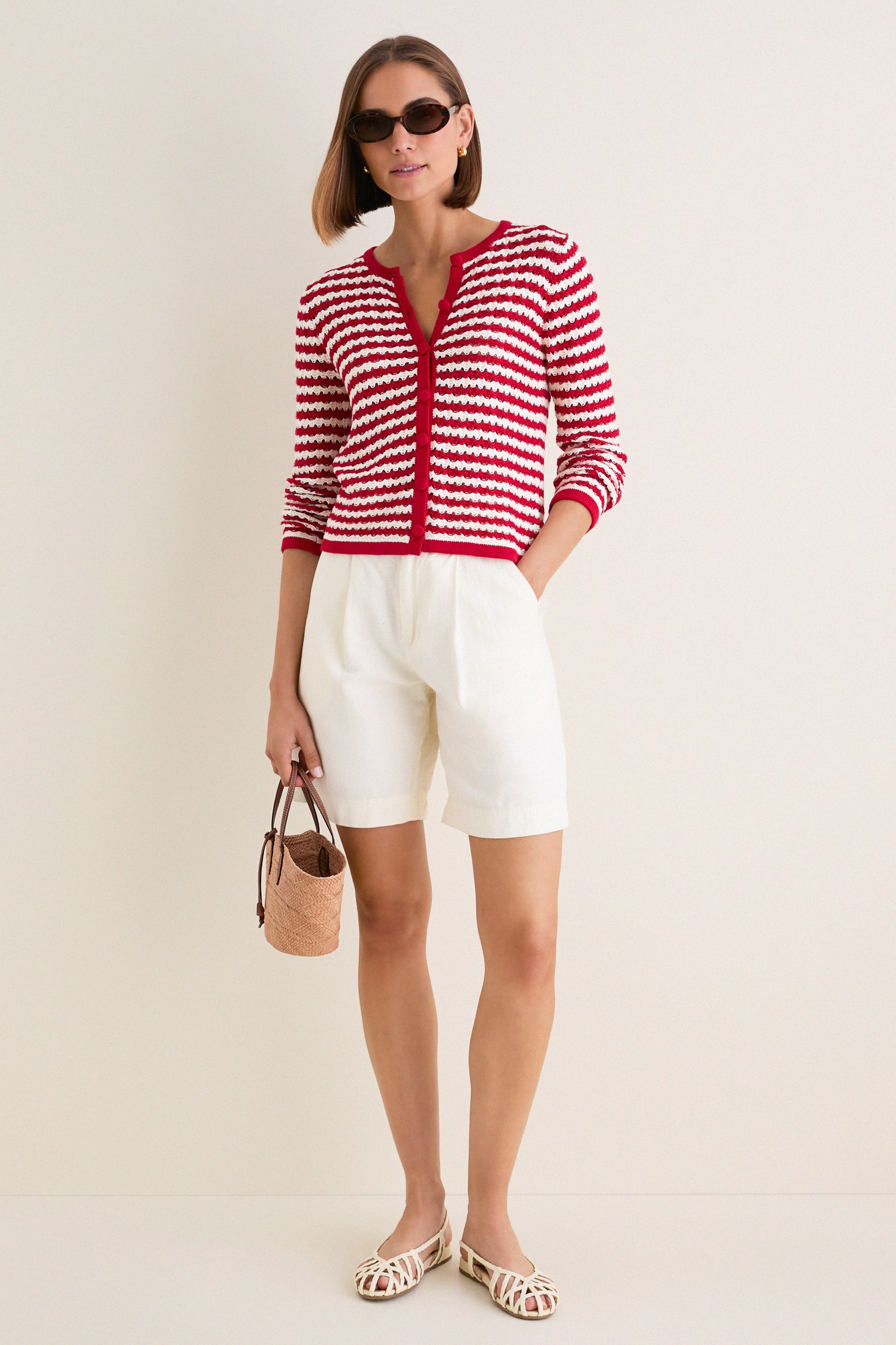 Avenue Stripe Knit Martha Cardigan | Tuckernuck