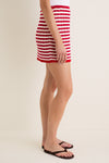 Avenue Stripe Knit Mystic Mini Skirt