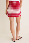 Avenue Stripe Knit Mystic Mini Skirt