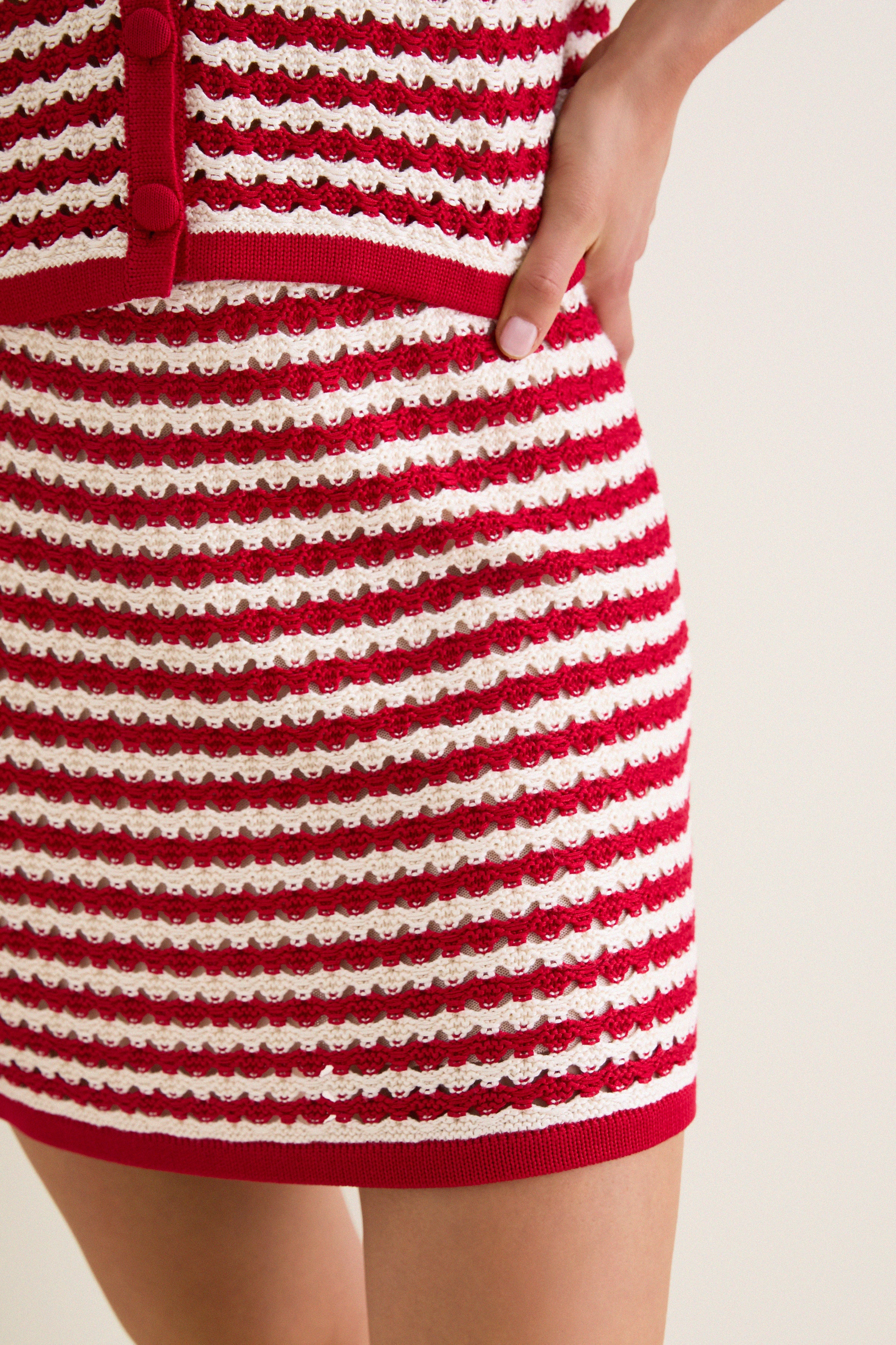 Avenue Stripe Knit Emery Mini Skirt | Tuckernuck