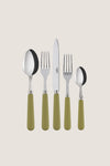 Sage Green Pop Unis 5 Piece Place Setting