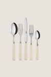 Ivory Pop Unis 5 Piece Place Setting