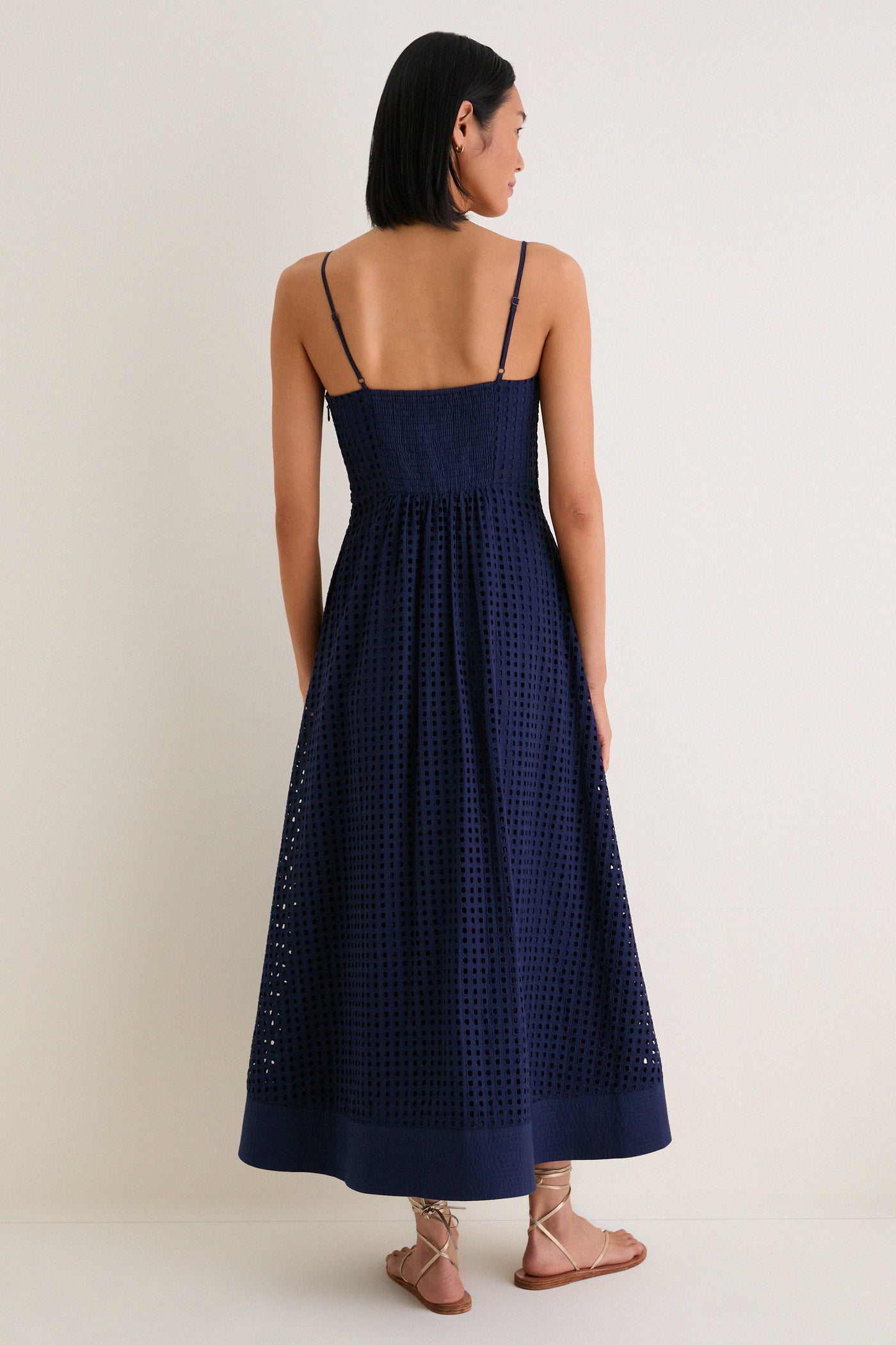 Ink Eyelet Rhea Dress