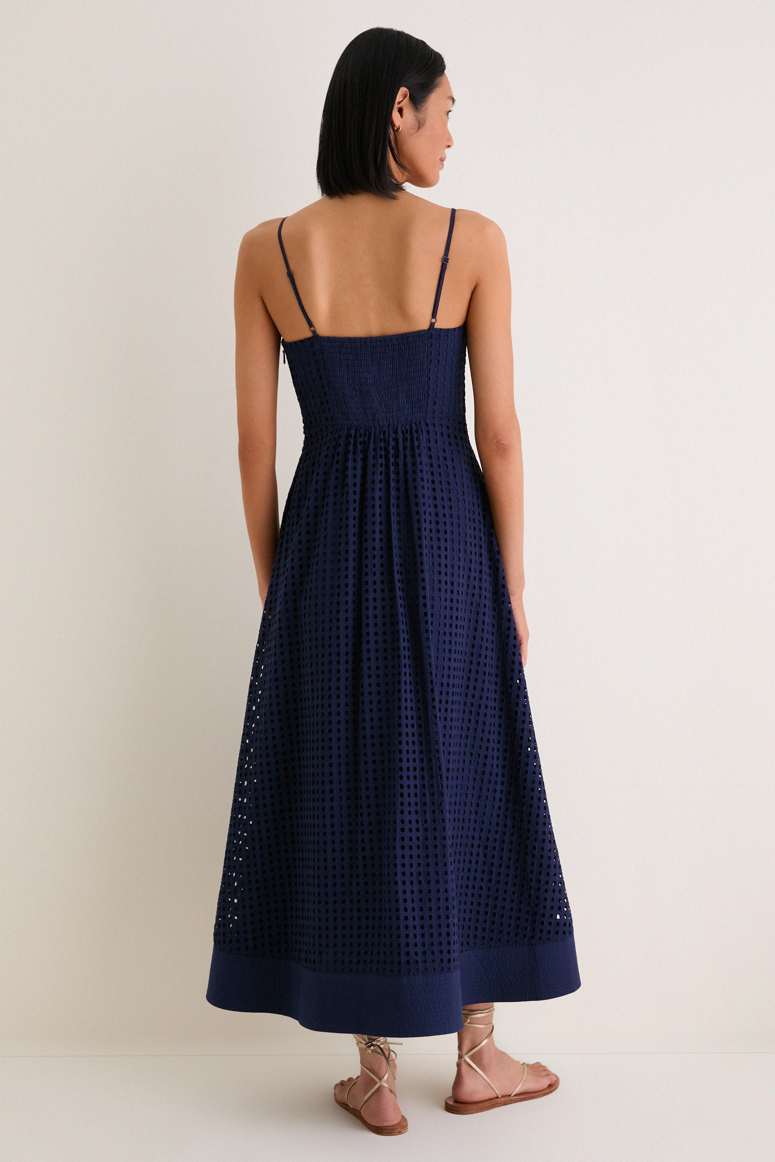 Ink Eyelet Rhea Dress