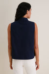 Navy Sleeveless Celeste Top