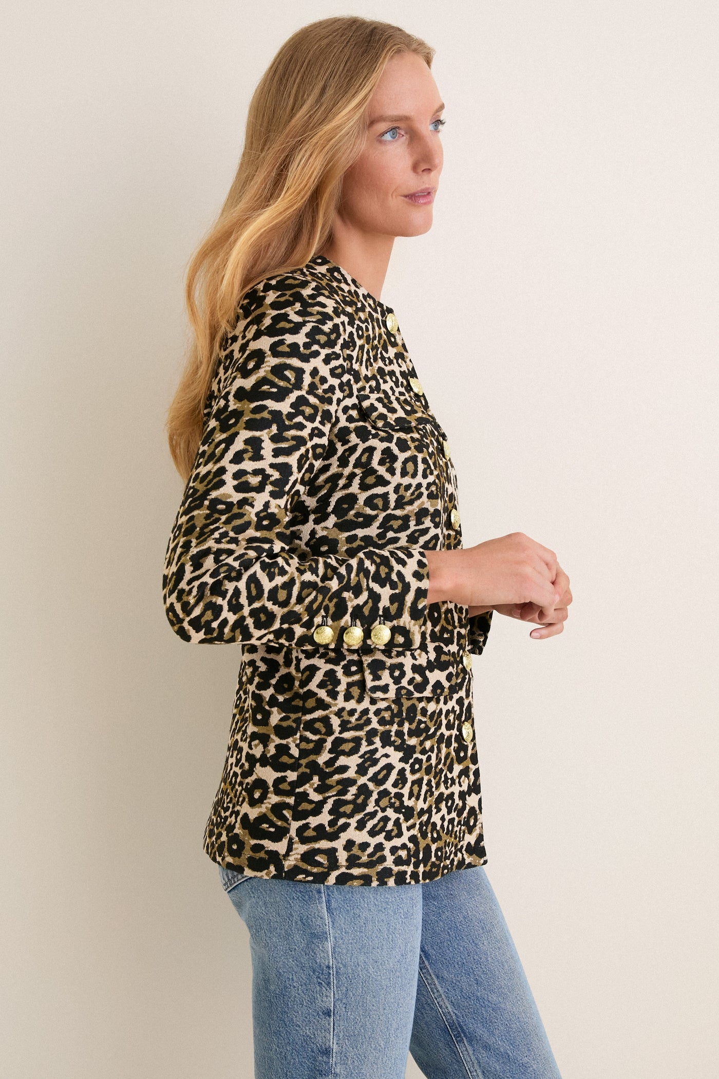 Leopard Tweed Jennings Jacket