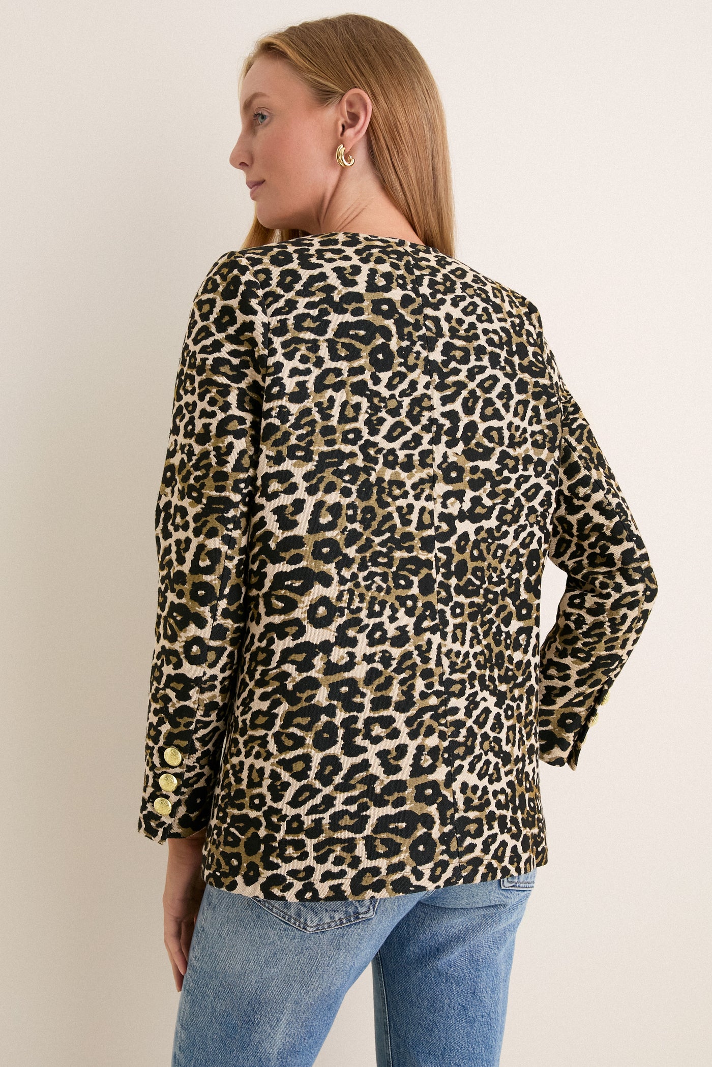 Leopard Tweed Jennings Jacket