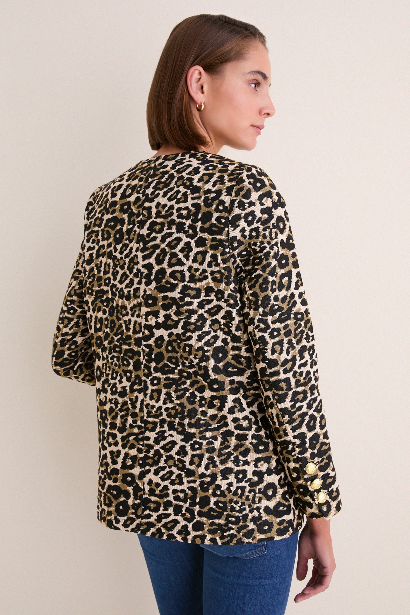 Leopard Tweed Jennings Jacket
