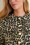 Leopard Tweed Jennings Jacket