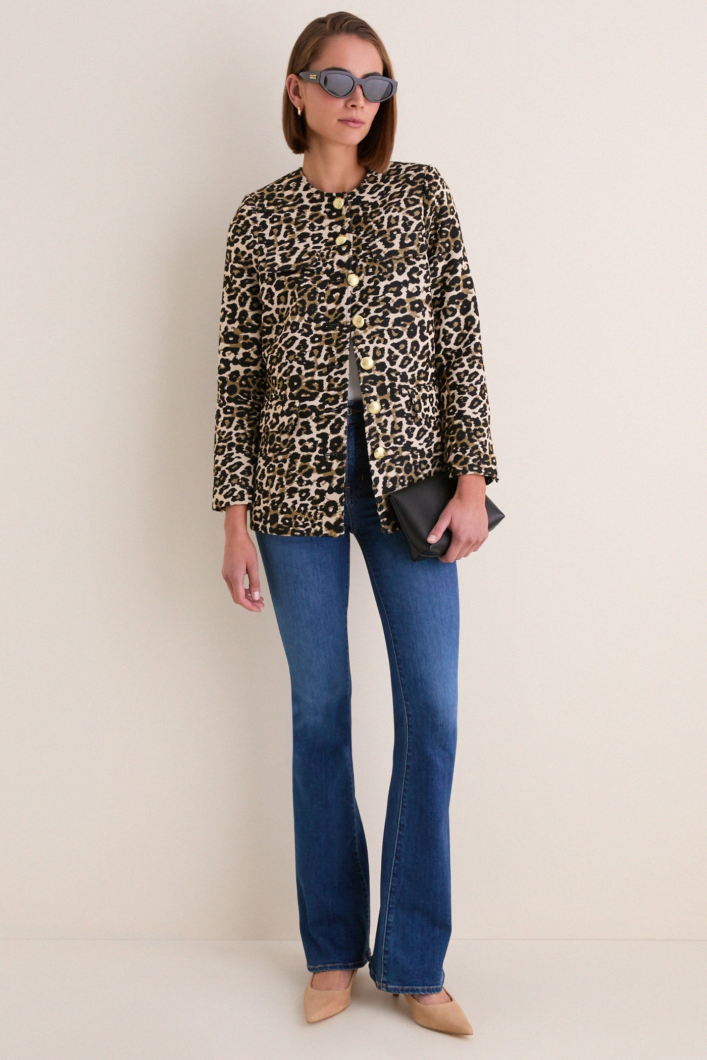 Leopard Tweed Jennings Jacket