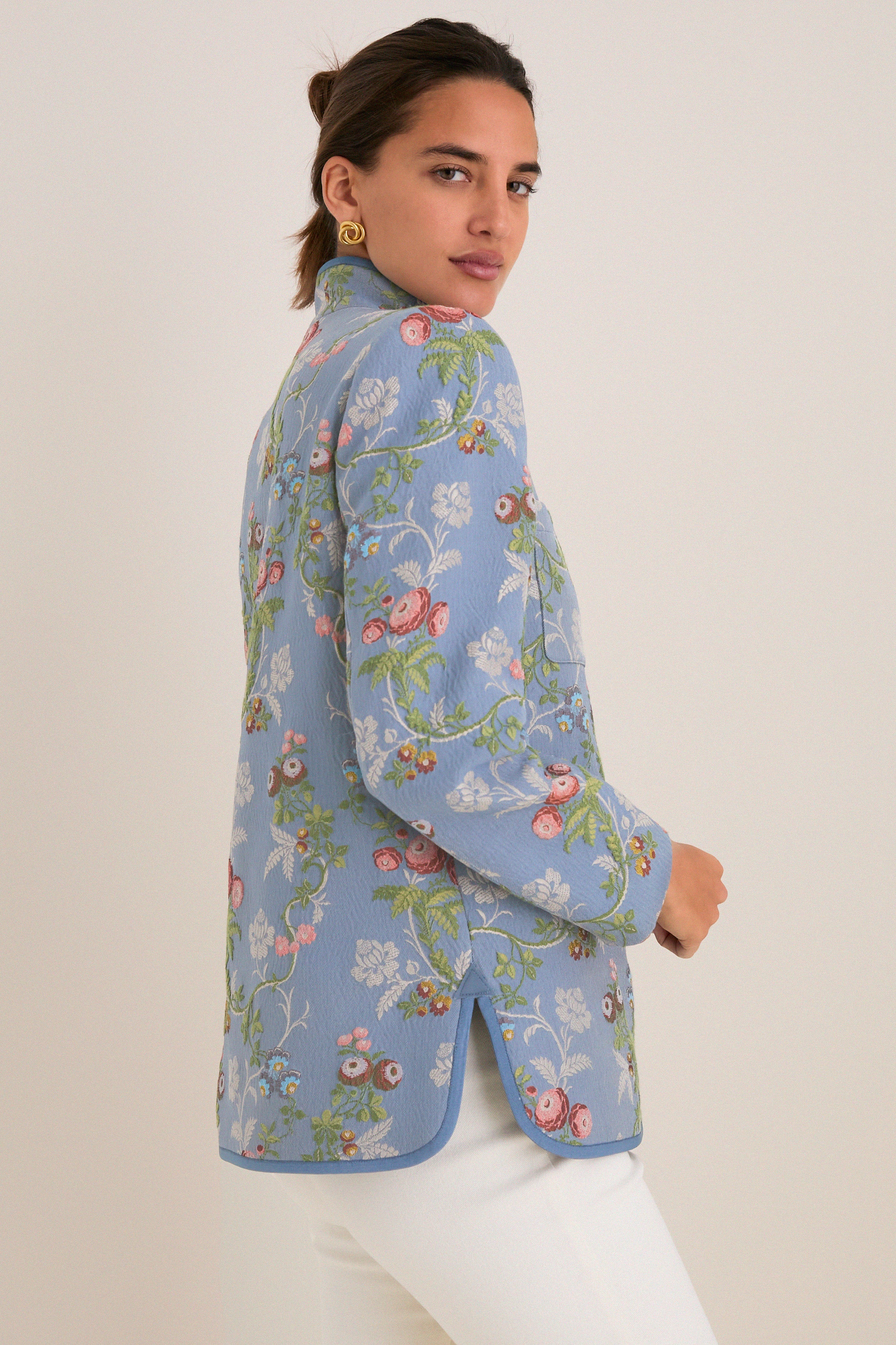 Trellis Bloom Jacquard Dalton Jacket