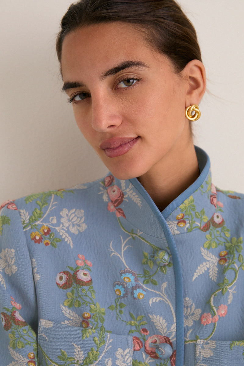 Trellis Bloom Jacquard Harrison Jacket