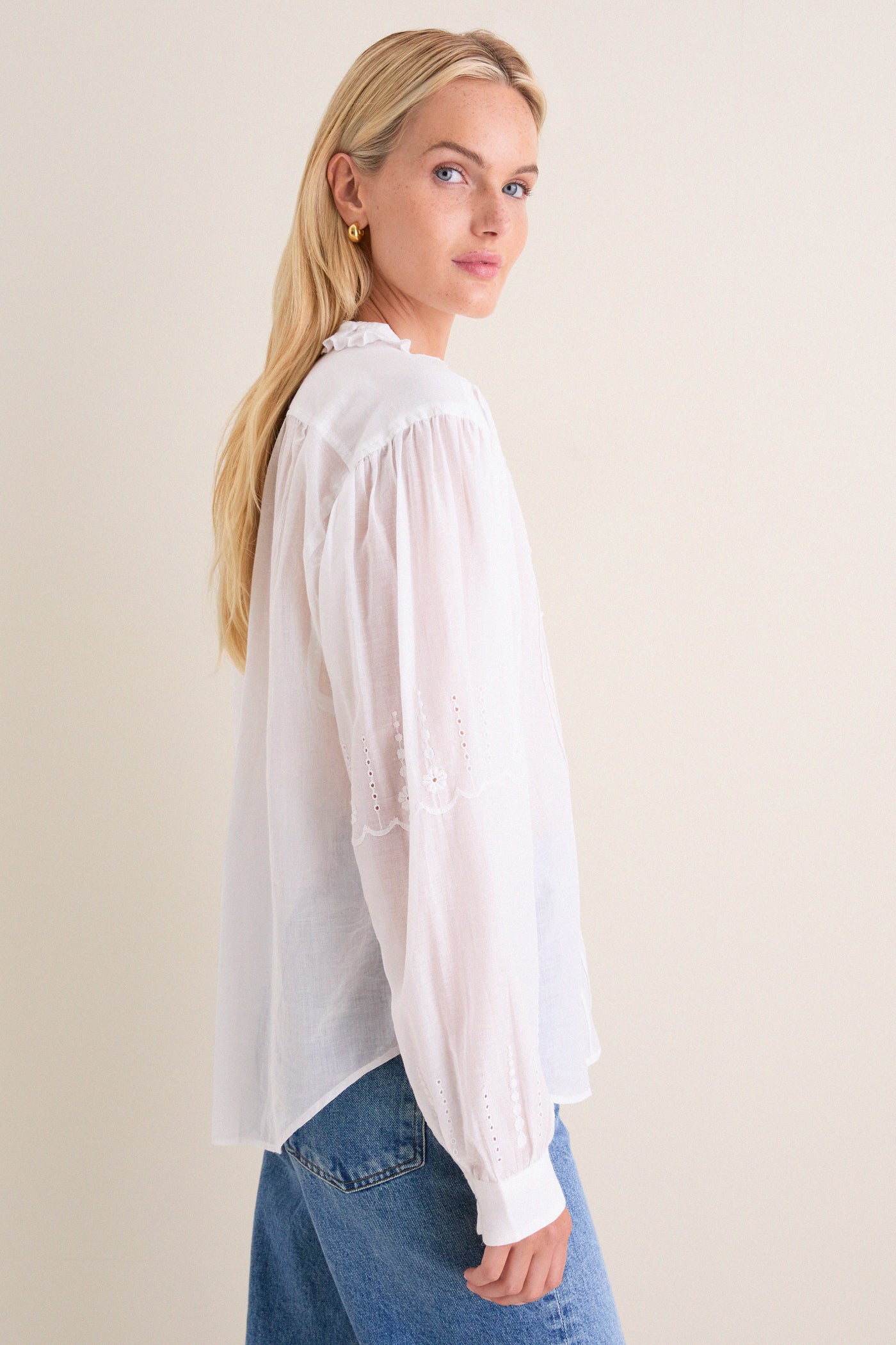 White Leota Blouse