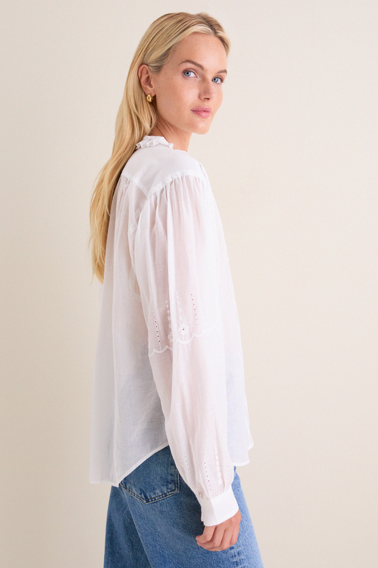 White Leota Blouse
