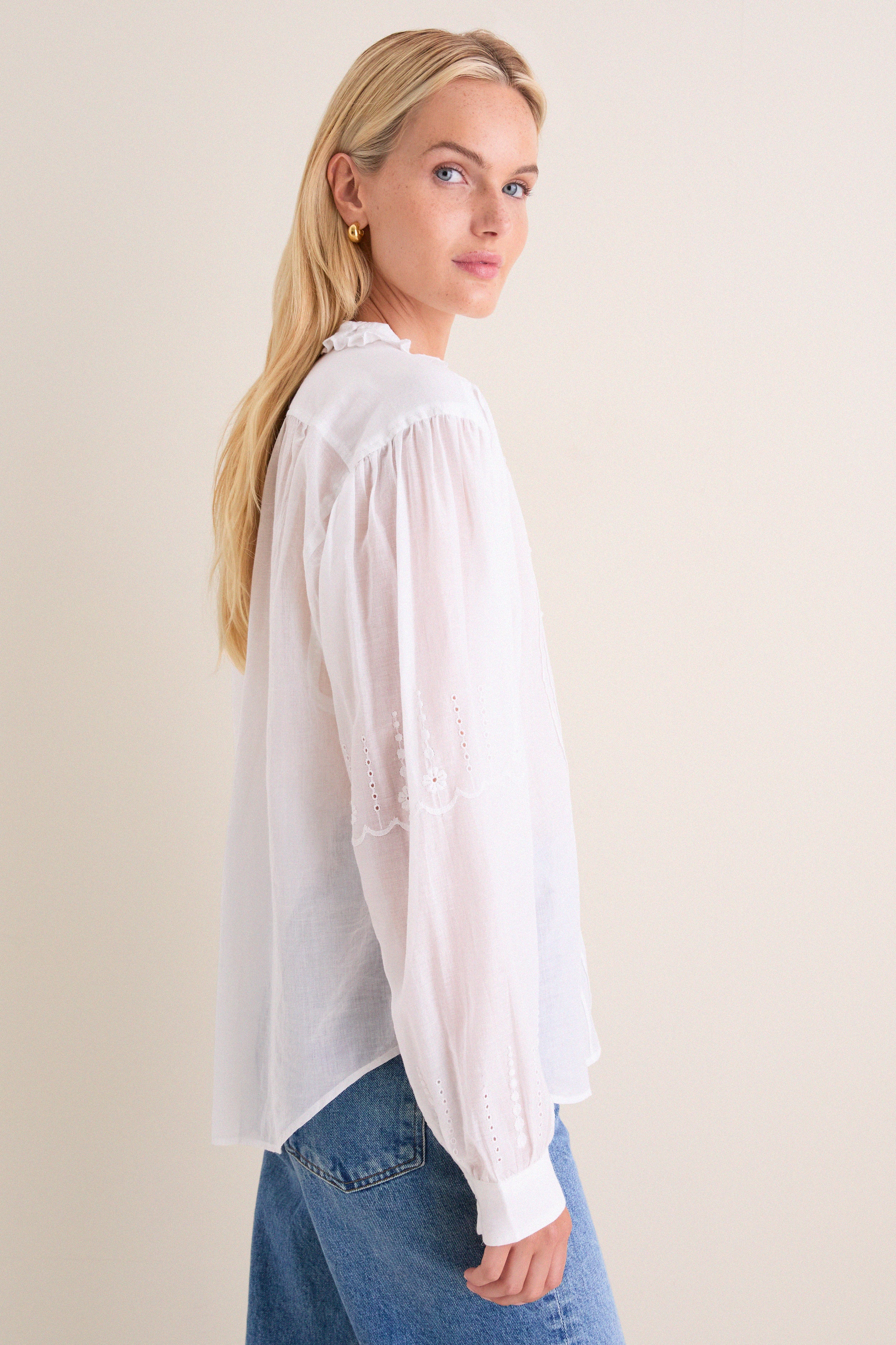 White Leota Blouse