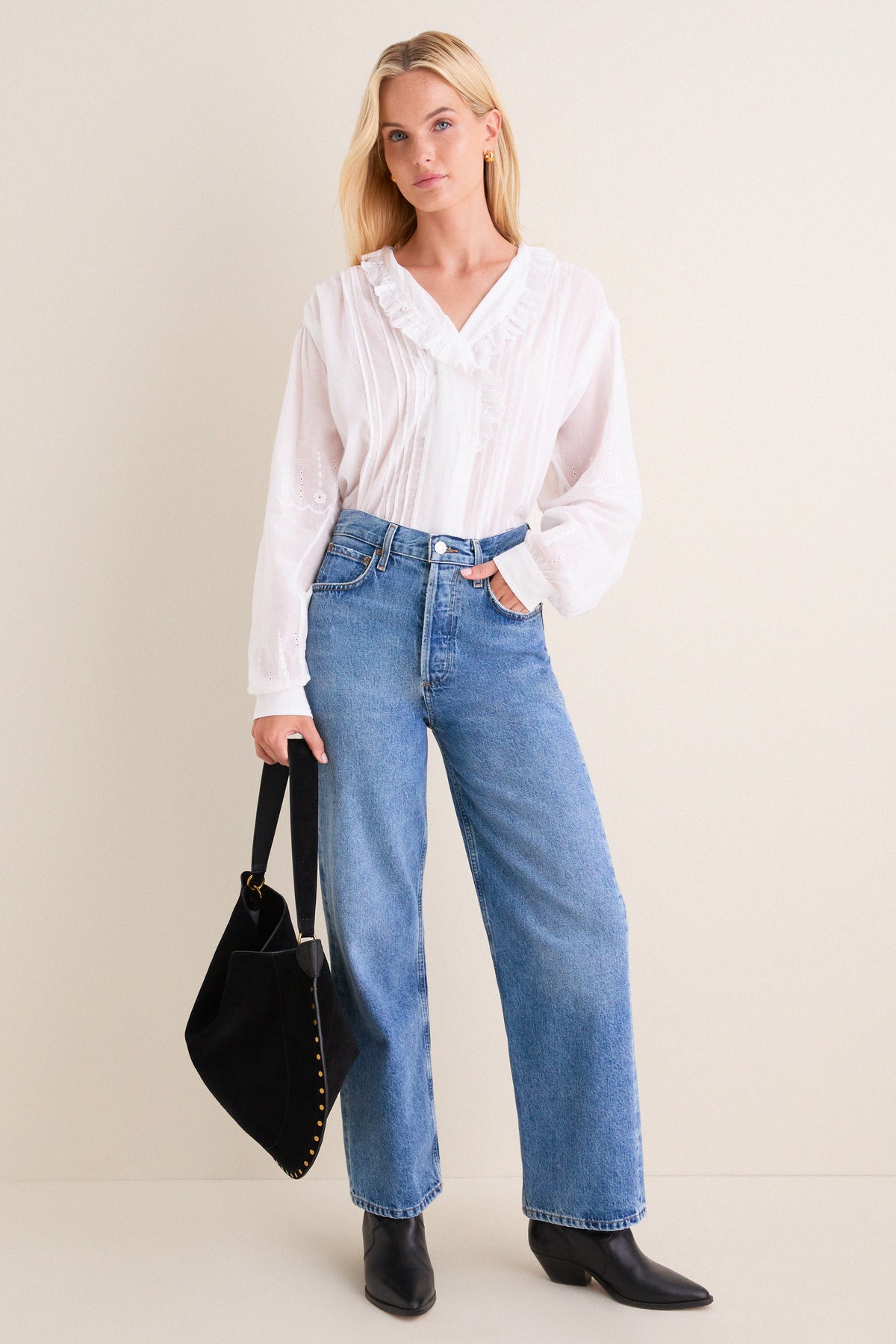 White Leota Blouse