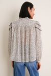 Ecru and Black Christa Blouse