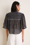 Black and Ecru Douna Blouse