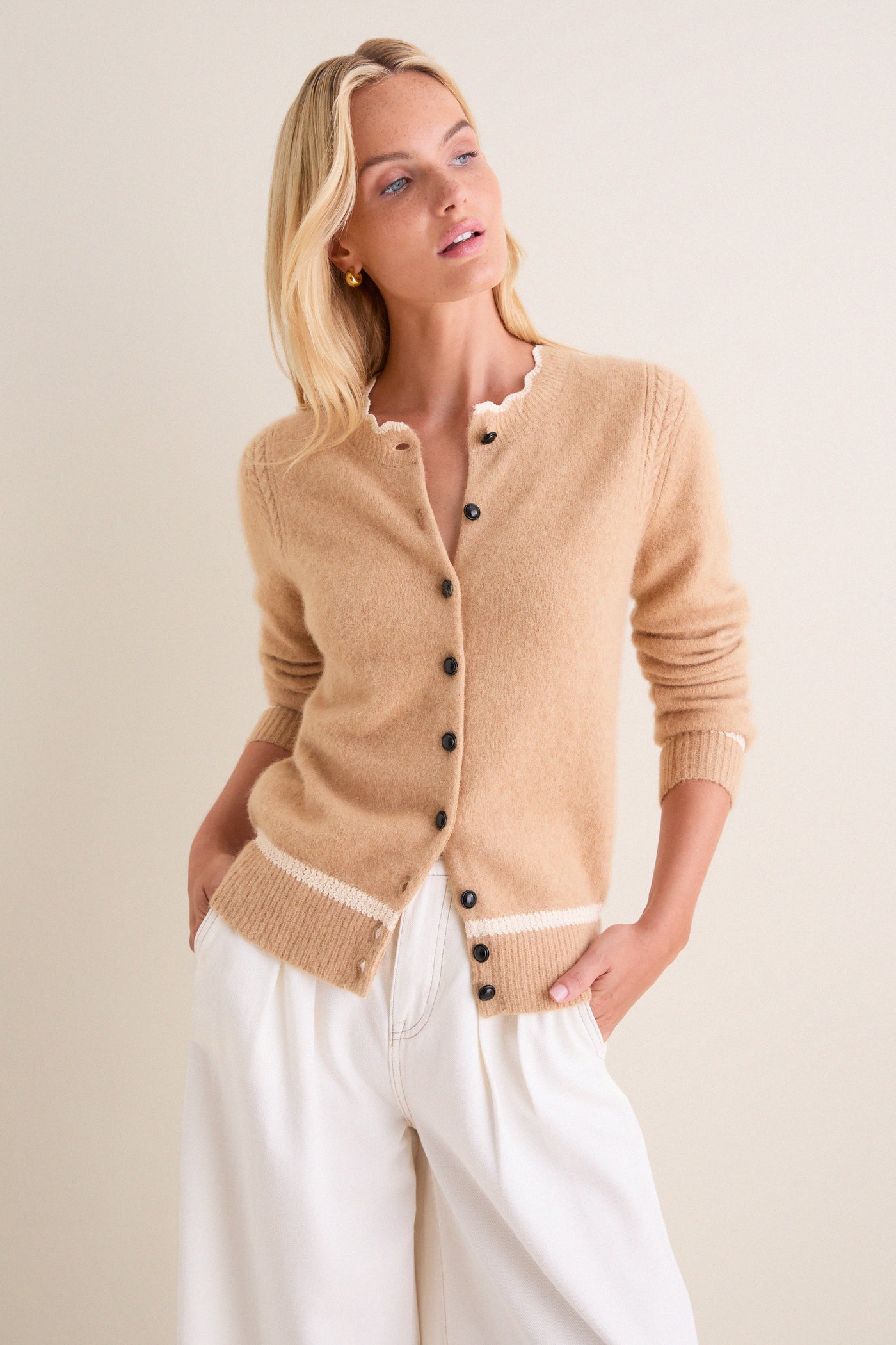 Camel Naia Cardigan