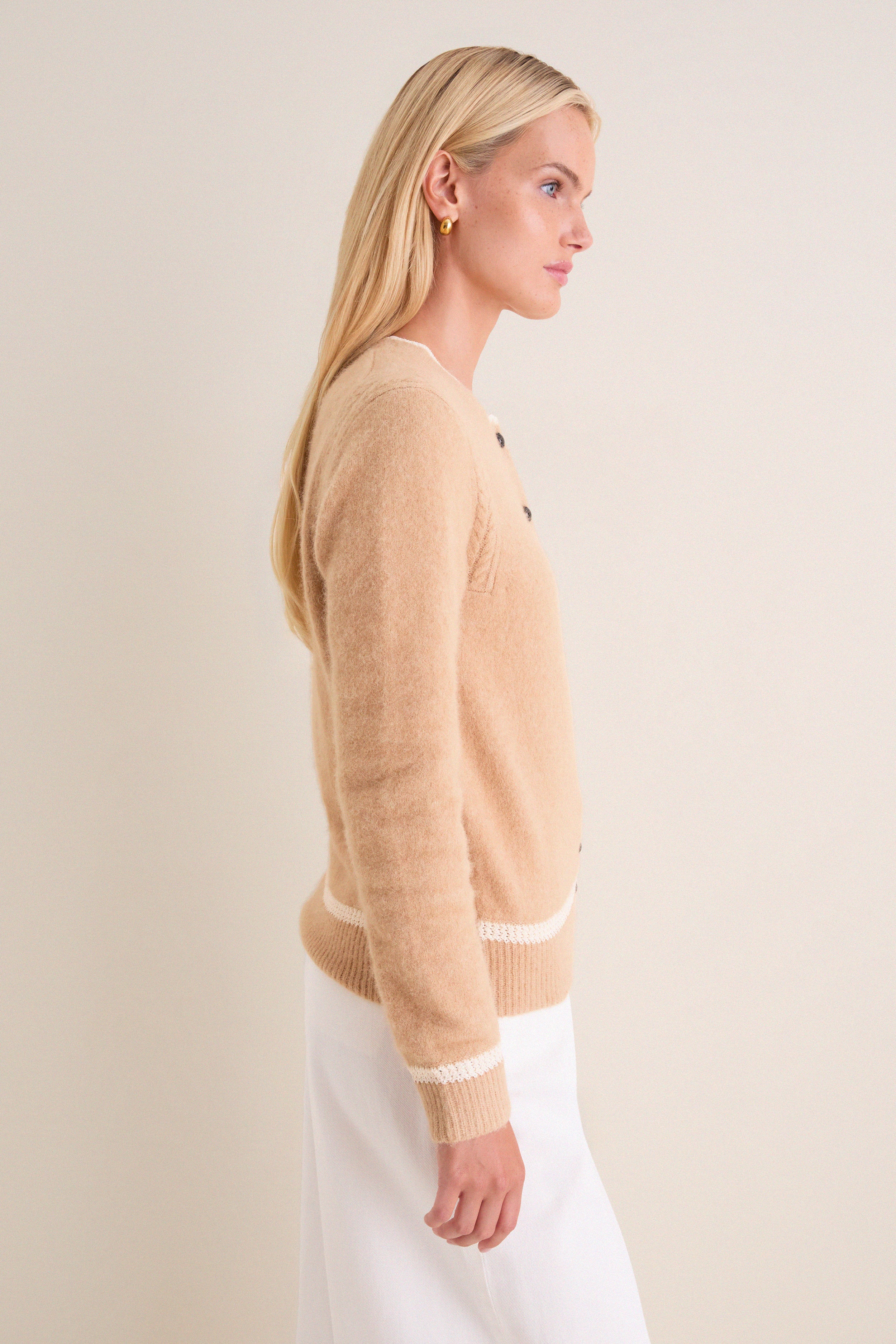 Camel Naia Cardigan
