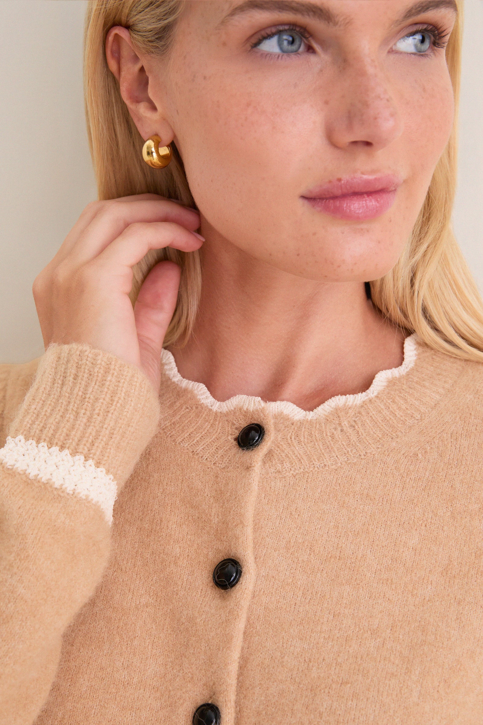 Camel Naia Cardigan