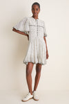 Ecru and Black Daynia Dress