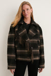 Black and Khaki Galeane Coat