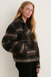 Black and Khaki Galeane Coat