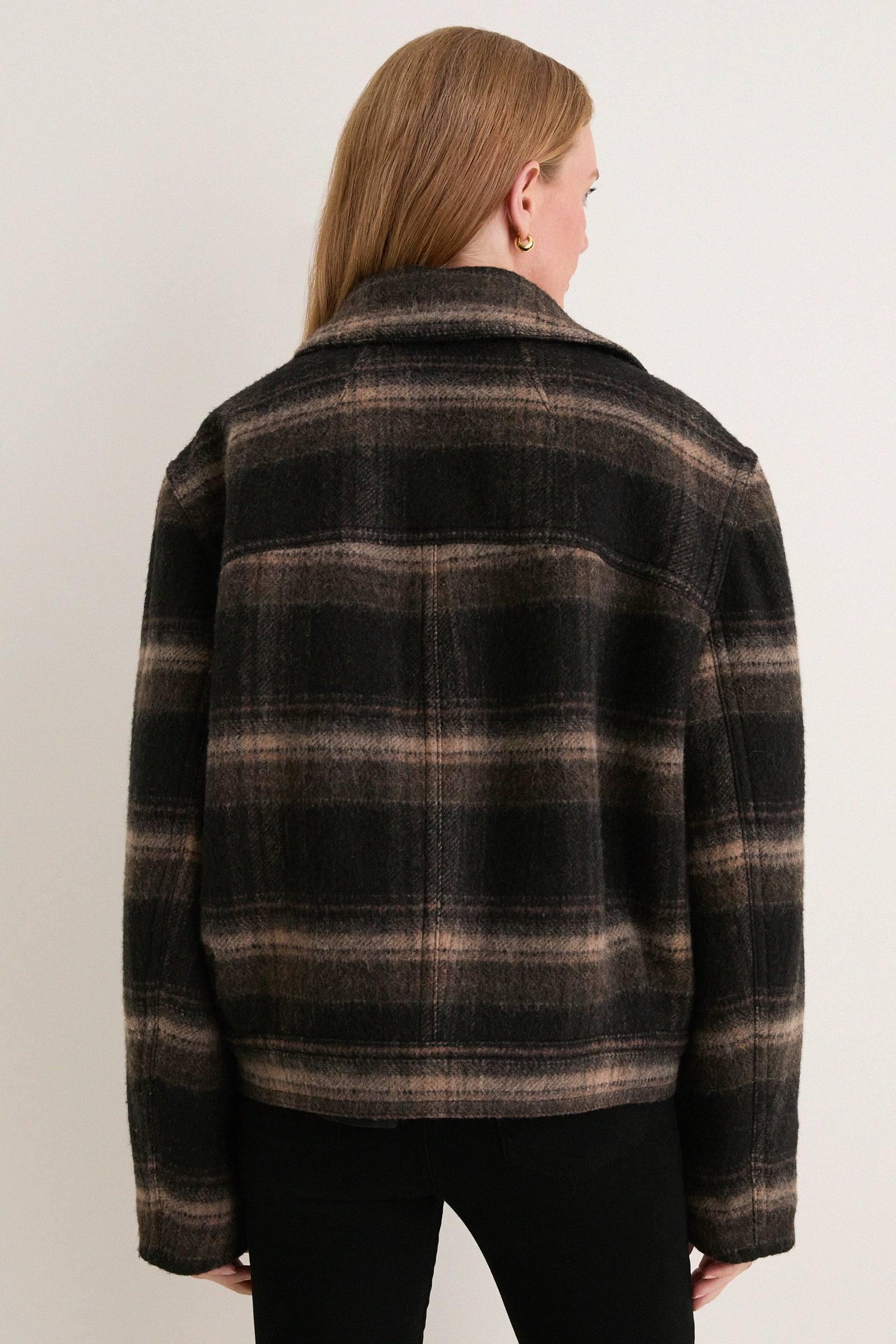 Black and Khaki Galeane Coat