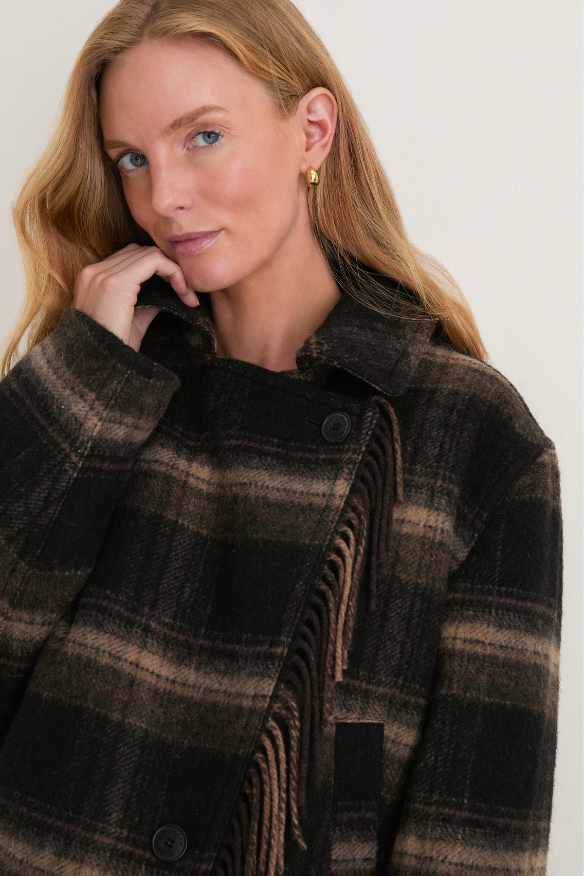 Black and Khaki Galeane Coat