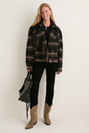 Black and Khaki Galeane Coat