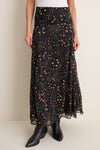 Black and Ecru Fran Skirt
