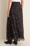 Black and Ecru Fran Skirt