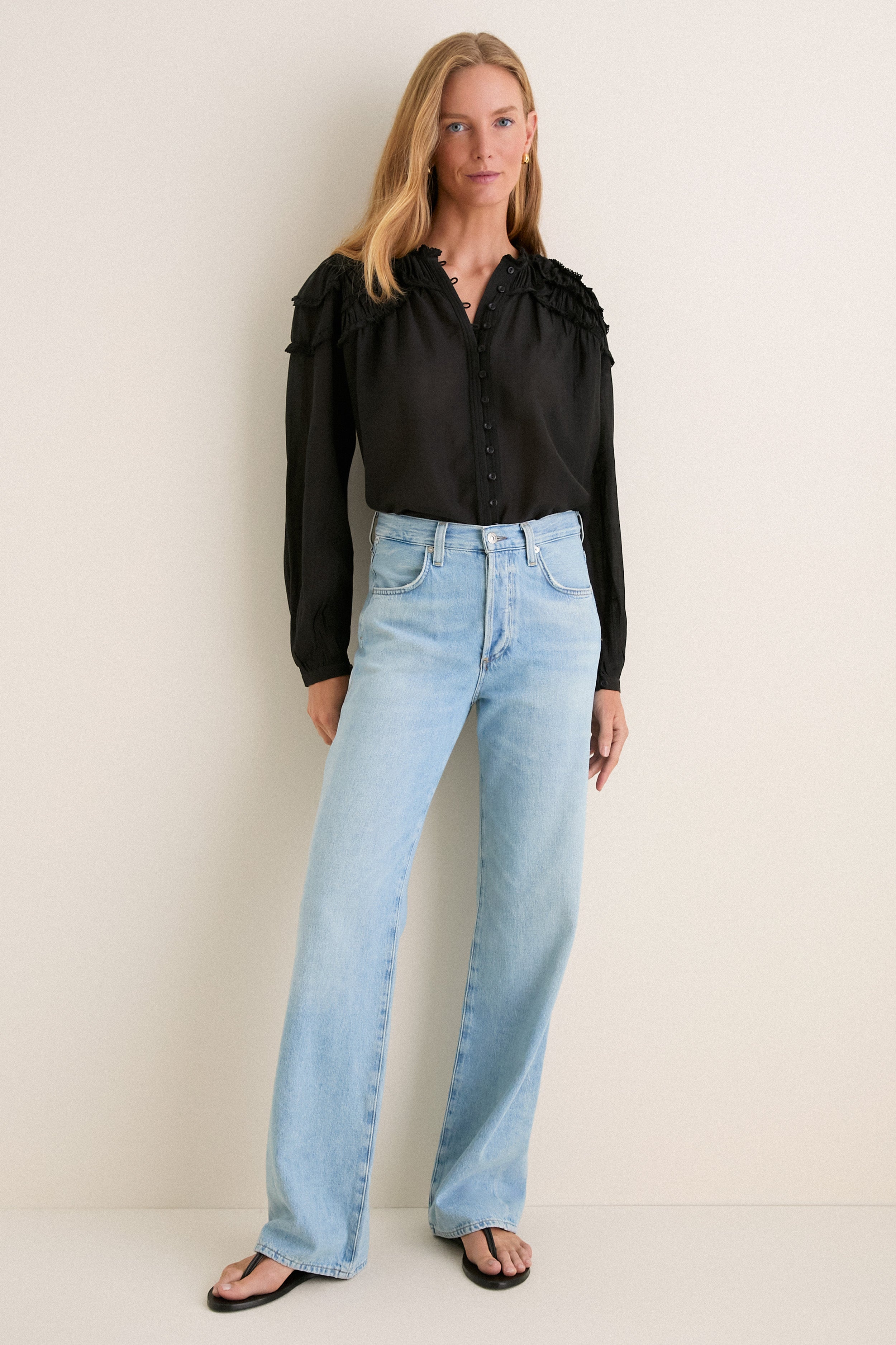 Black Christa Blouse