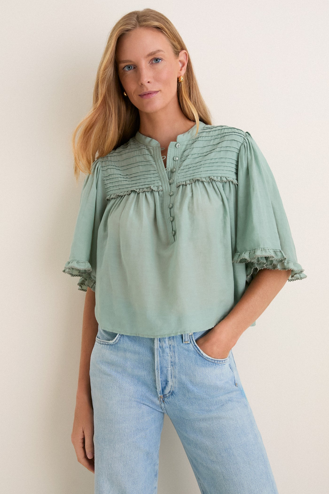 Sage Douna Blouse