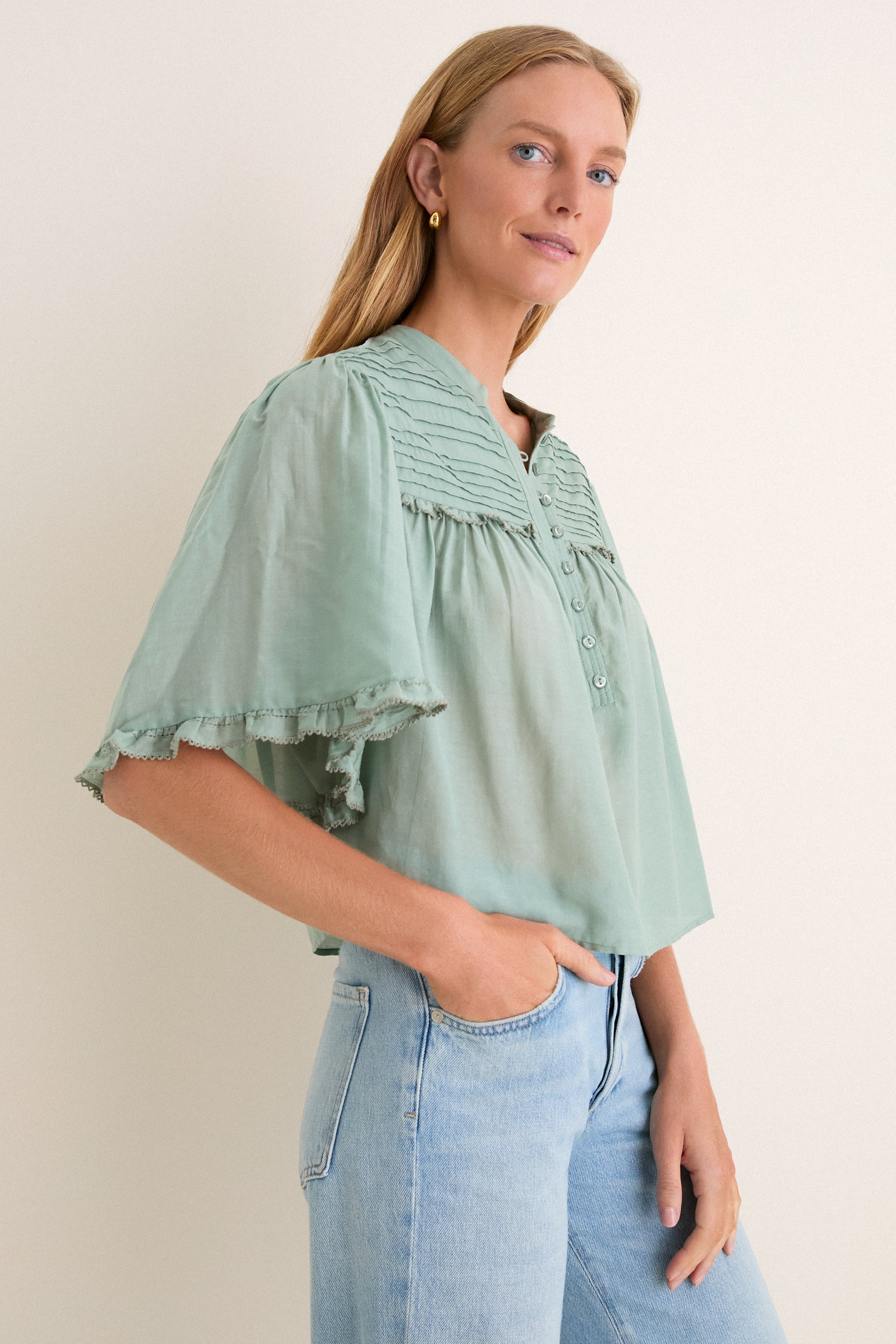 Sage Douna Blouse