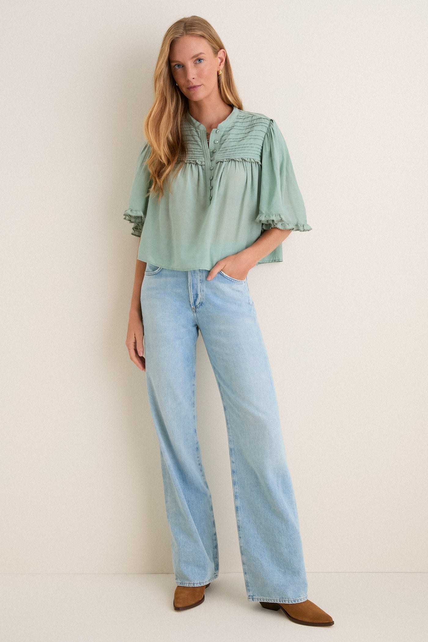 Sage Douna Blouse