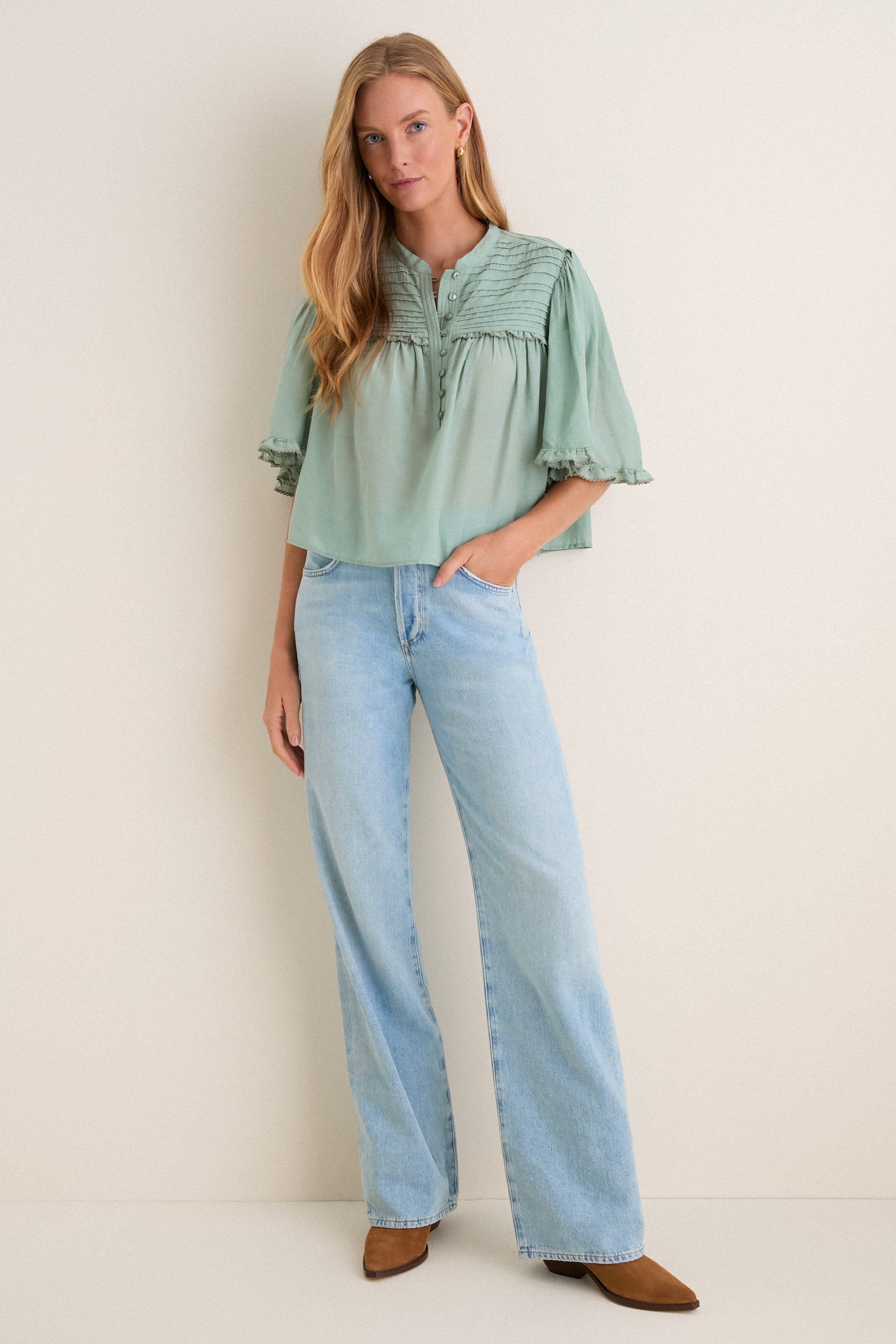 Sage Douna Blouse