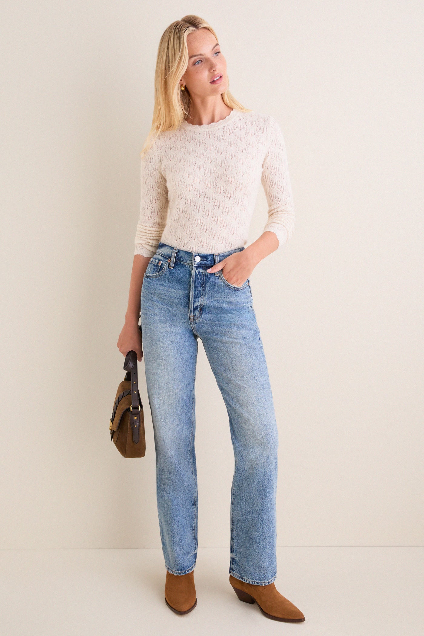 Ecru Obeline Pullover