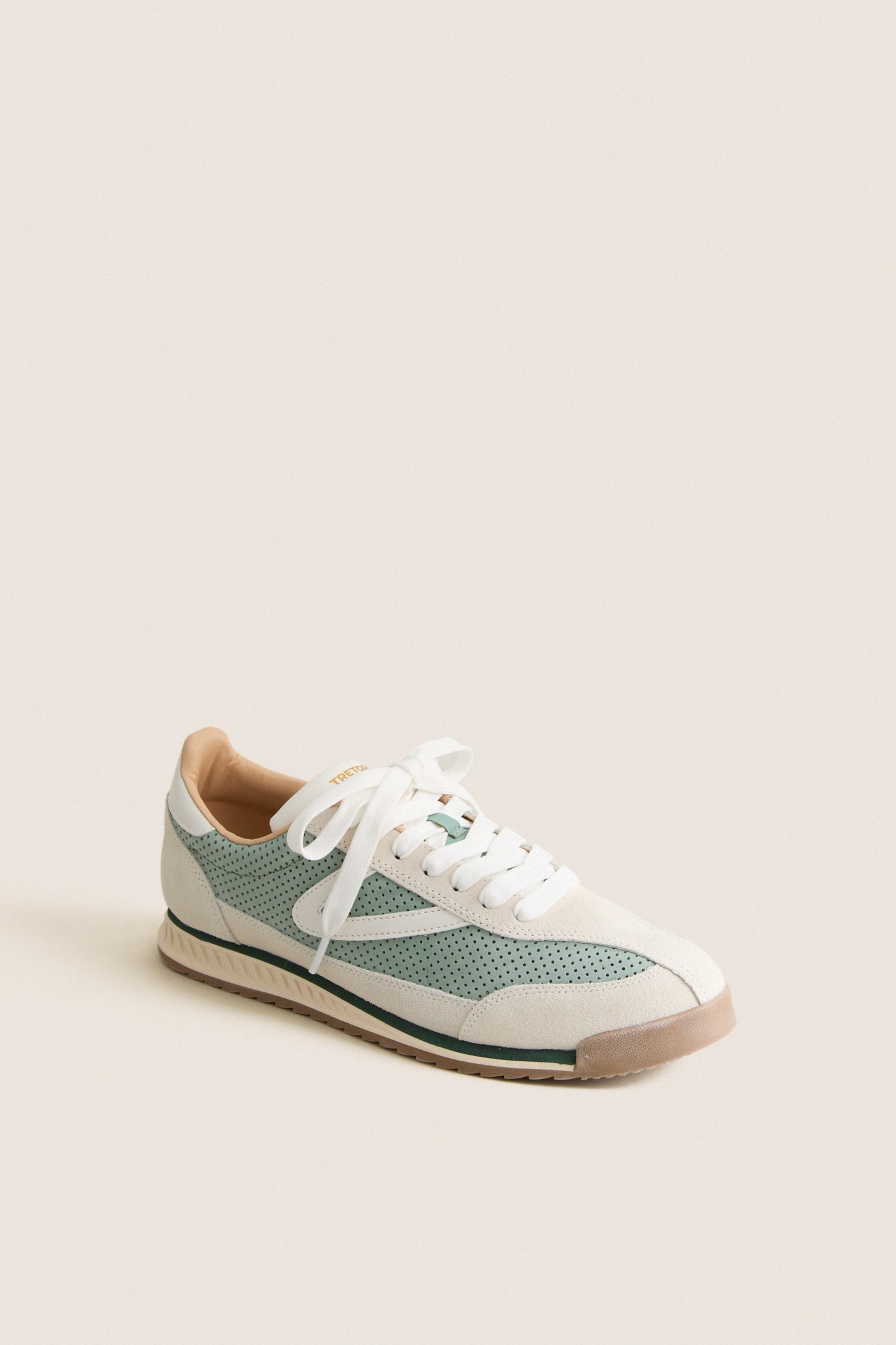 Green and Grey Rawlins Suede Sneakers