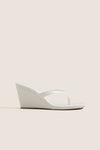 White Murphy Wedge Sandals