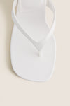 White Murphy Wedge Sandals