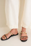 Black Vacay Sandals