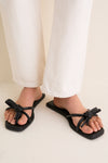 Black Ruthie Bow Sandals