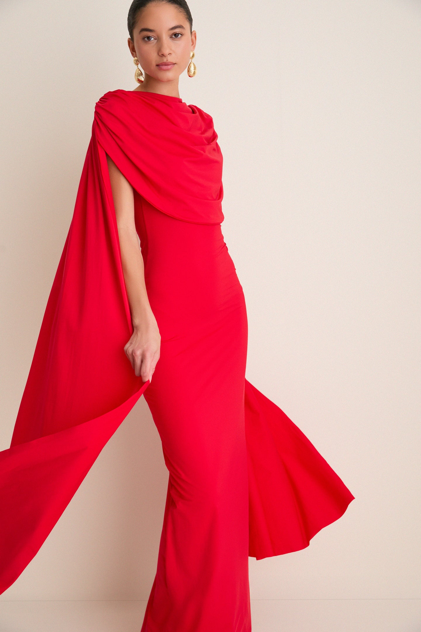 Exclusive Red Batista Maxi Dress